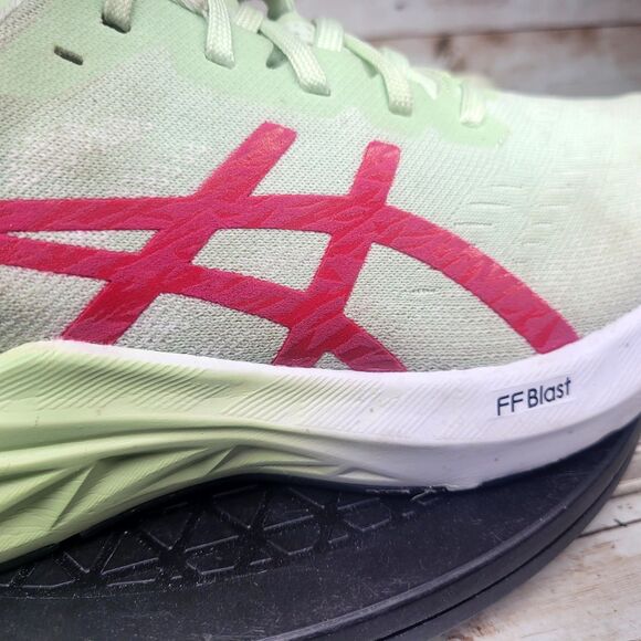 Asics dynablast 3 Women's Size 9.5 Green White Athletic Running Training Shoes - Picture 5 of 13